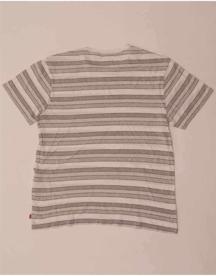 Ανδρικό T-Shirt Levi's Top μεγάλο γκρι βαμβακερό ριγέ