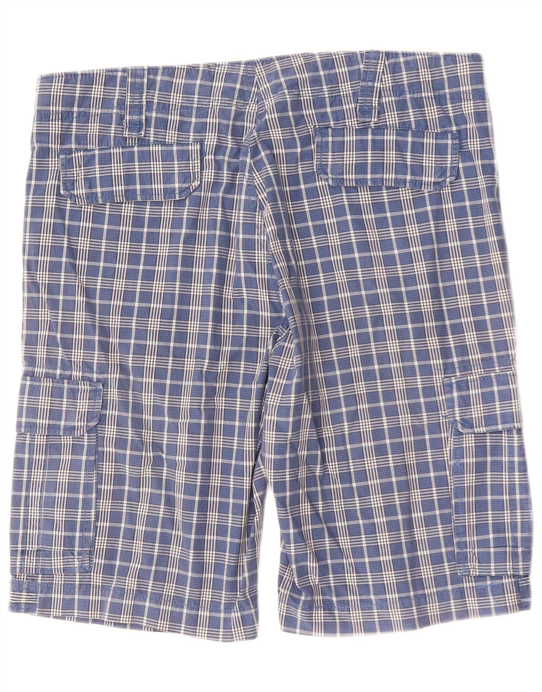 BEST COMPANY Ανδρικό σορτς Cargo IT 50 Large W34 Blue Gingham Cotton