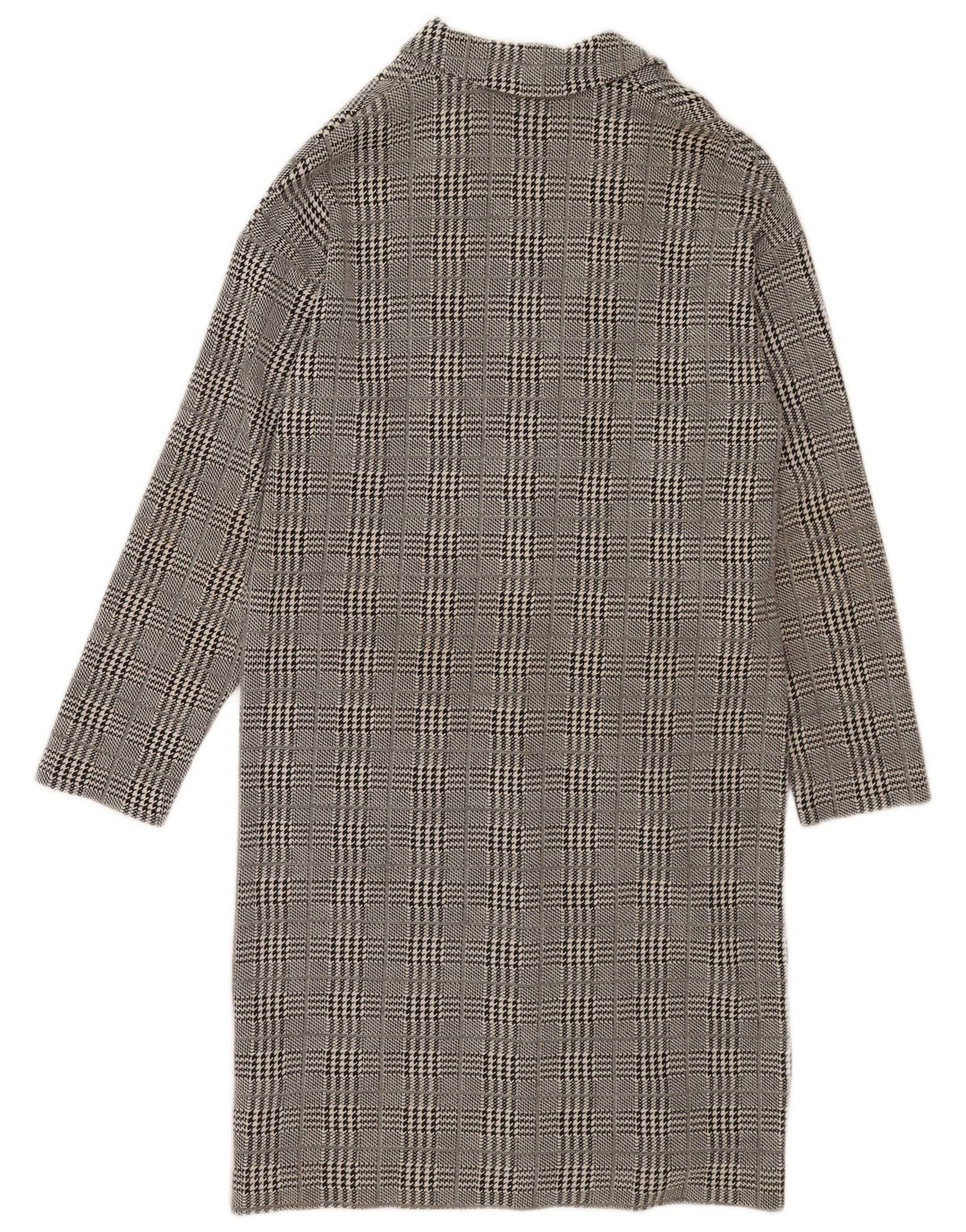 Topshop Γυναικείο Πανωφόρι UK 10 Small Grey Houndstooth Βαμβακερό