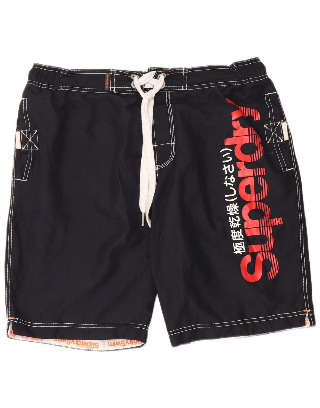 Ανδρικό γραφικό σορτς κολύμβησης Superdry 2XL μαύρο πολυεστέρα