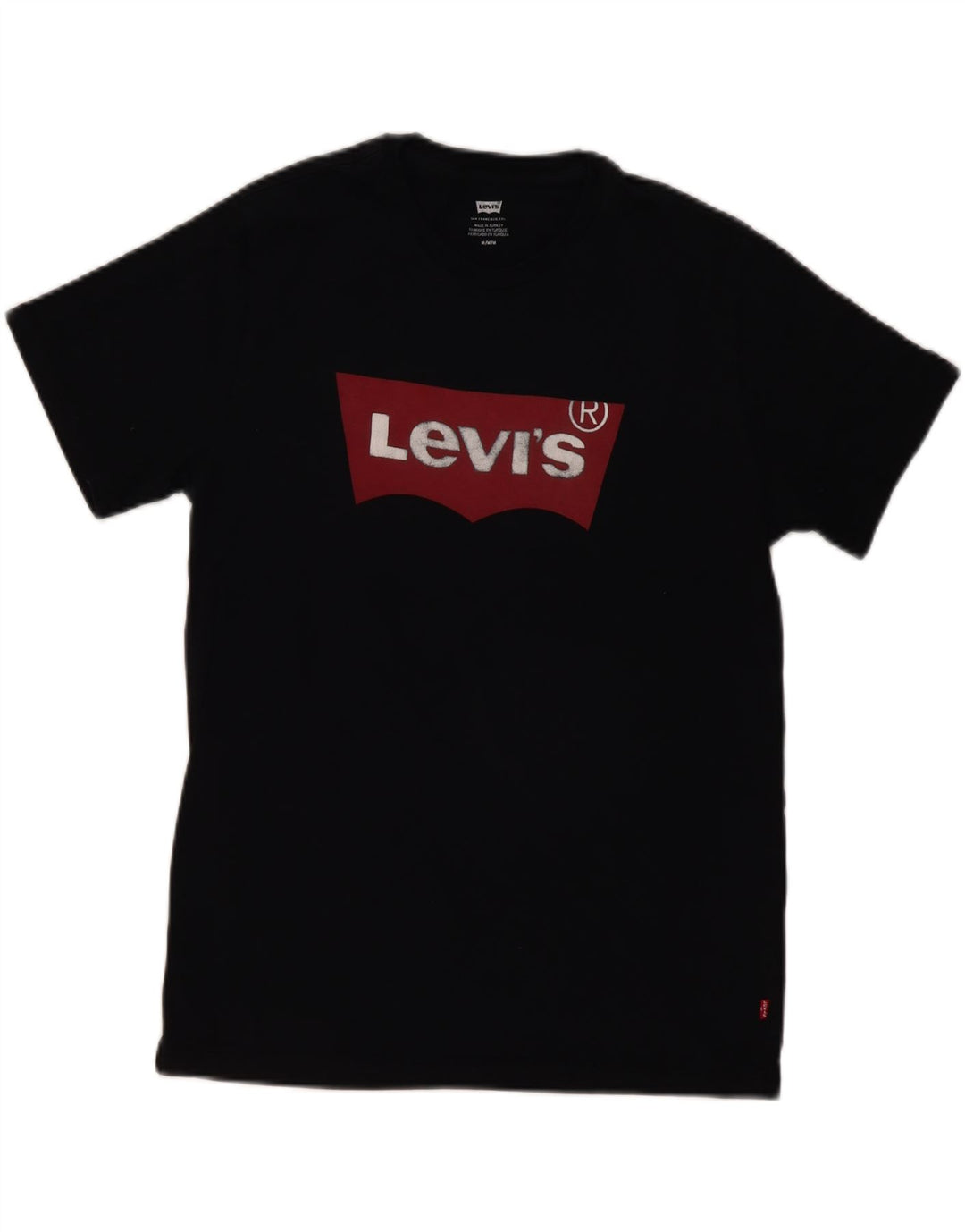 Ανδρικό γραφικό T-Shirt Levi's Top Μεσαίο μαύρο βαμβακερό