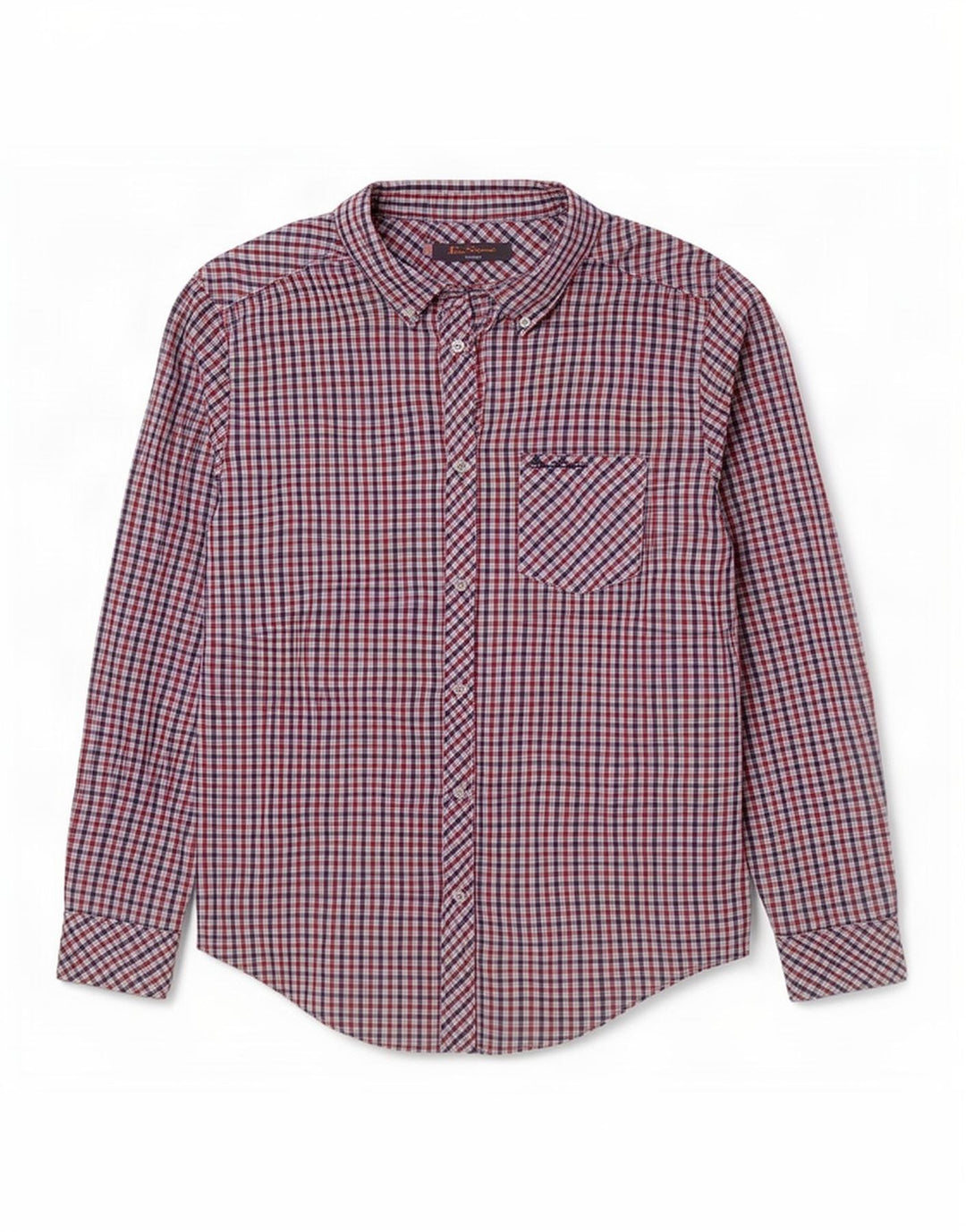 Ανδρικό πουκάμισο Ben Sherman Heritage μεγάλο κόκκινο βαμβακερό