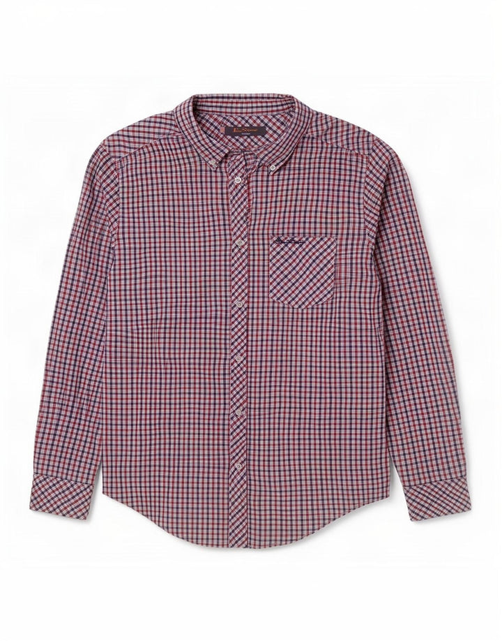 Ανδρικό πουκάμισο Ben Sherman Heritage μεγάλο κόκκινο βαμβακερό