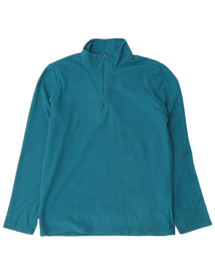 MOUNTAIN WAREHOUSE Ανδρικό φερμουάρ Fleece Jumper Μεσαίο μπλε πολυεστέρας