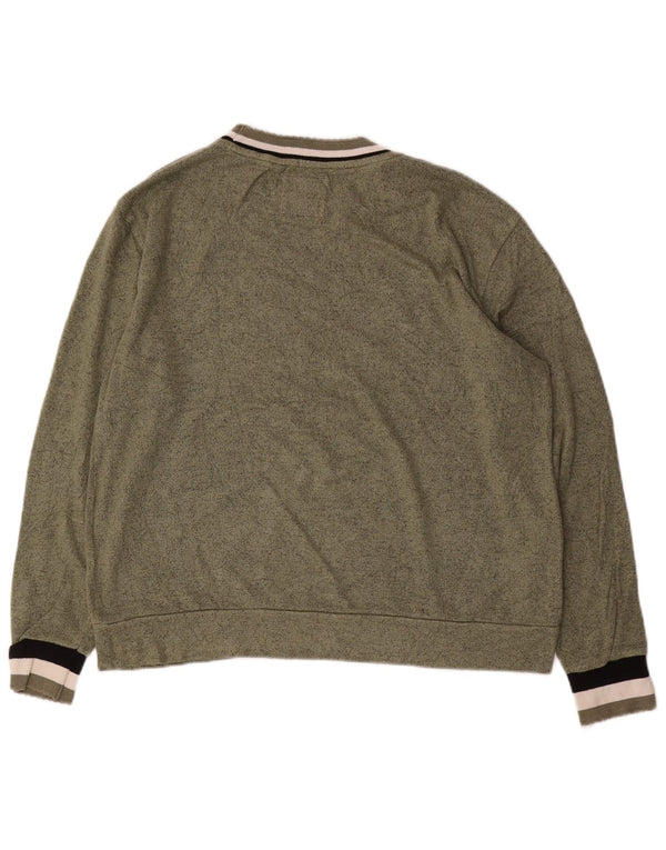 Γυναικείο γραφικό φούτερ SUPERDRY Crop Jumper UK 14 Large Green Flecked