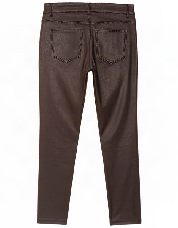 Massimo Dutti Womens Skinny Casual Trousers EU 36 XS W26 L25 Black Cotton