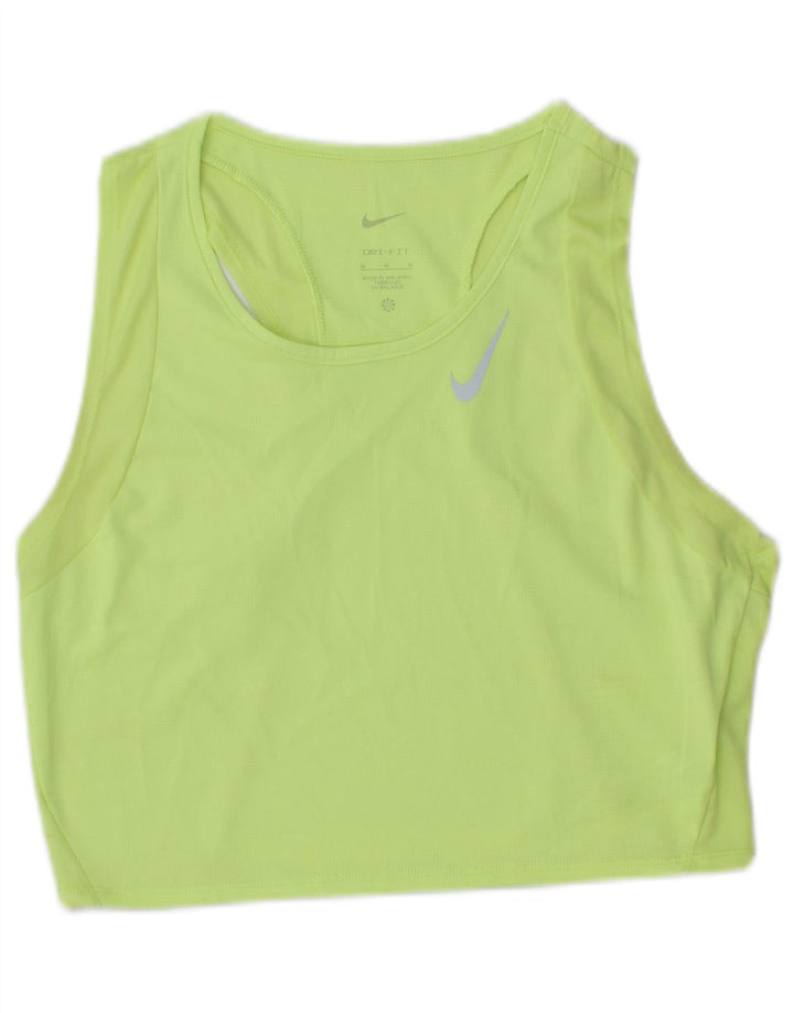 Γυναικείο φανελάκι Nike Dri Fit Crop UK 12 Medium Green