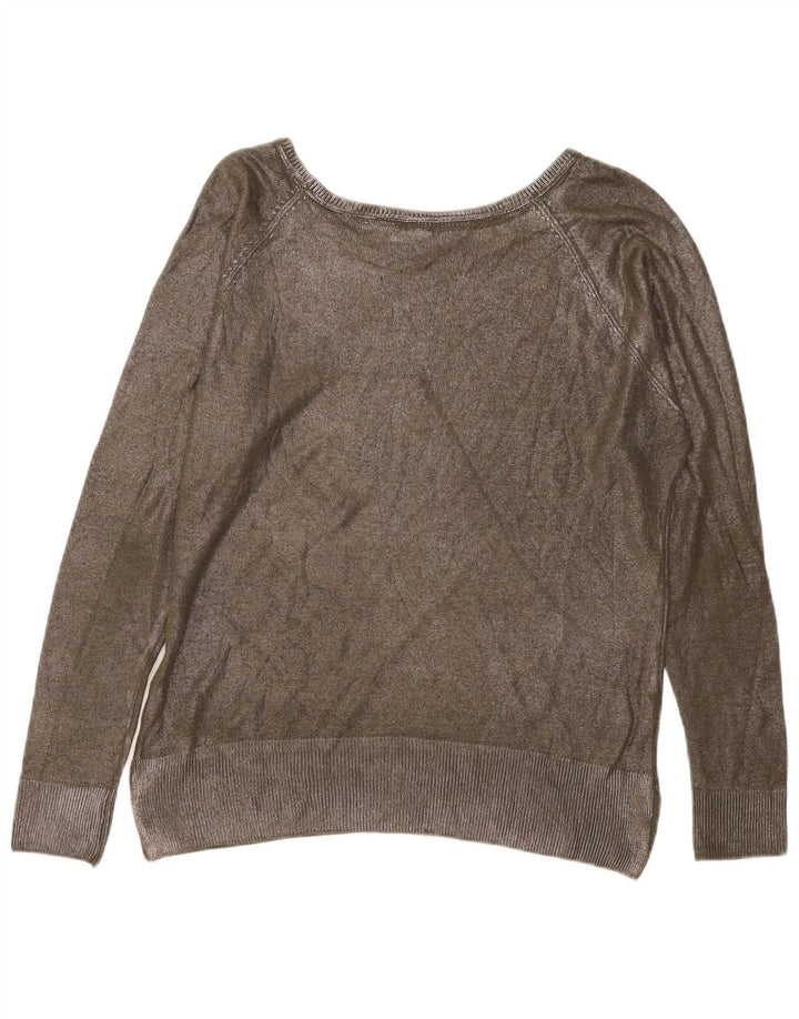 Zara Γυναικείο πουλόβερ με λαιμόκαυστο UK 14 Medium Khaki