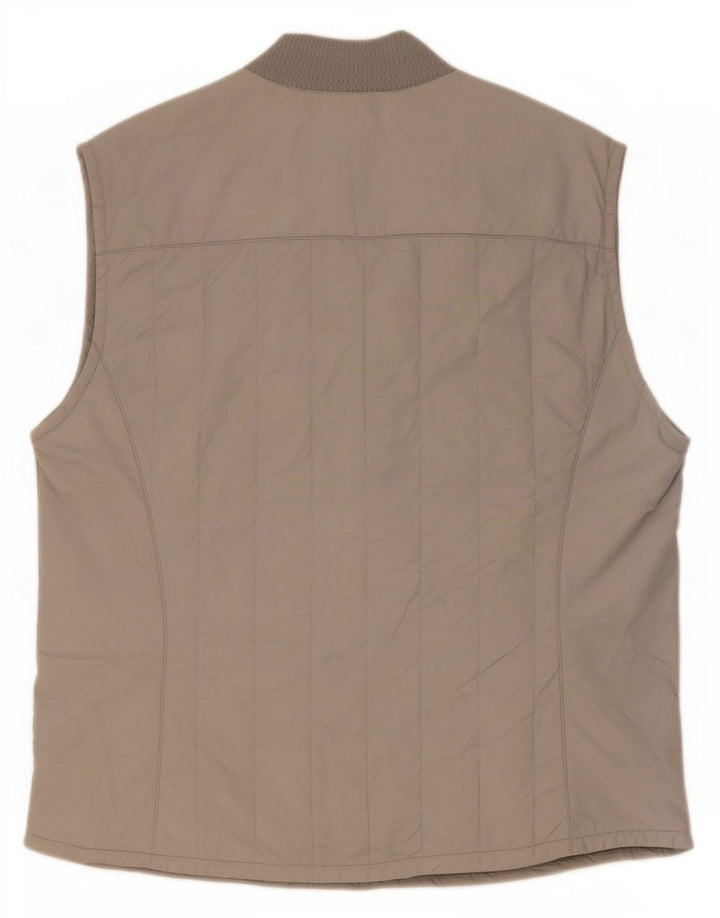 North Sails Mens Padded Gilet UK 42 XL Beige Polyamide