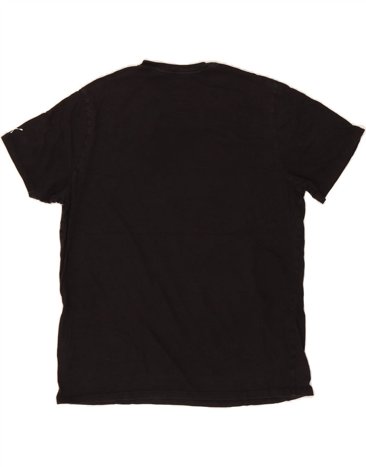 PUMA Mens Graphic T-Shirt Top Large Black Cotton Vintage Puma and Second-Hand Puma from Messina Hembry 
