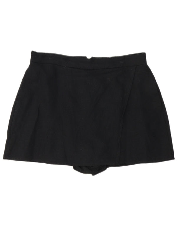 Hollister Γυναικεία Skort Mini Φούστα Μεγάλη W34 Μαύρο Λινό