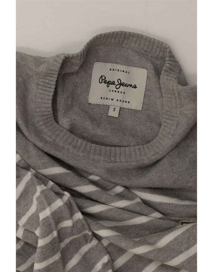 Ανδρικό πουλόβερ PEPE Jeans Crew Neck Jumper Μικρό Γκρι ριγέ