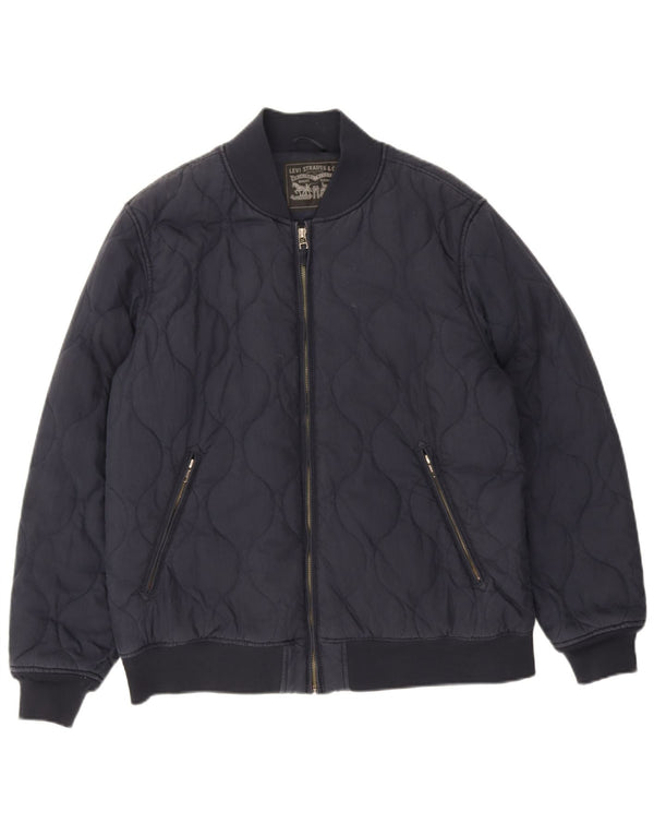 Ανδρικό μπουφάν Levi's Bomber padded UK 42 XL Navy Blue Cotton