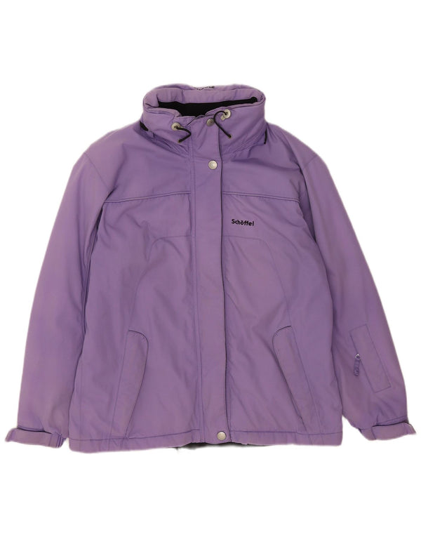 Schoffel Γυναικείο μπουφάν σκι με κουκούλα UK 16 Large Purple Polyamide