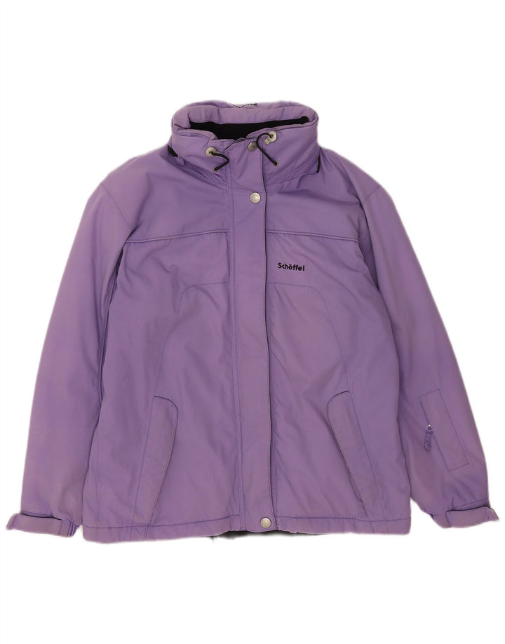 Schoffel Γυναικείο μπουφάν σκι με κουκούλα UK 16 Large Purple Polyamide