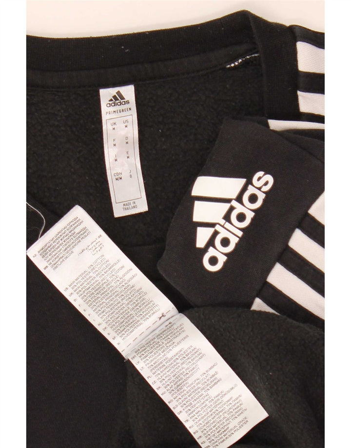 Ανδρικό γραφικό φούτερ Adidas, μεσαίο μαύρο, βαμβακερό