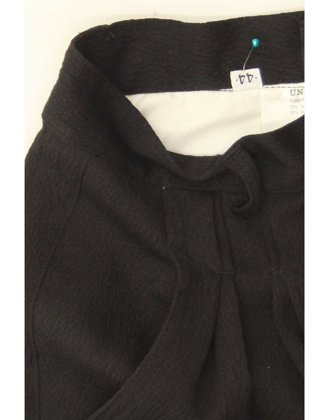 Vintage γυναικείο κοστούμι παντελόνι IT 44 Medium W26 L35 μαύρο πολυεστέρα
