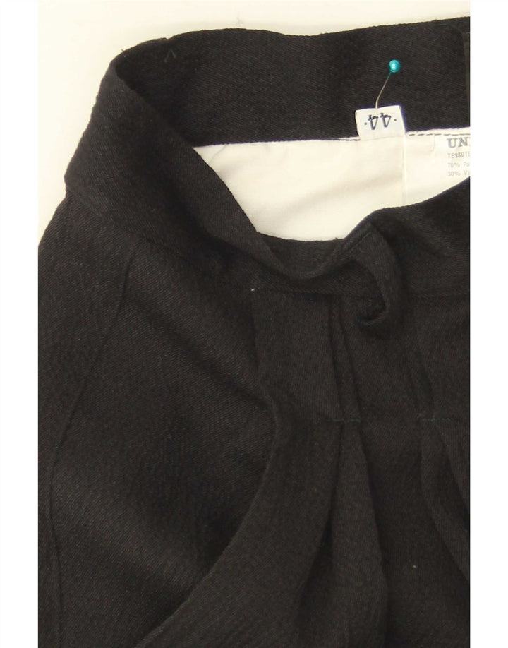 Vintage γυναικείο κοστούμι παντελόνι IT 44 Medium W26 L35 μαύρο πολυεστέρα