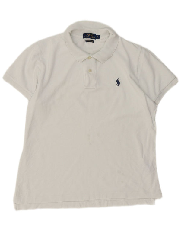 Polo Ralph Lauren Skinny Polo πουκάμισο 15-16 ετών XL Λευκό βαμβακερό