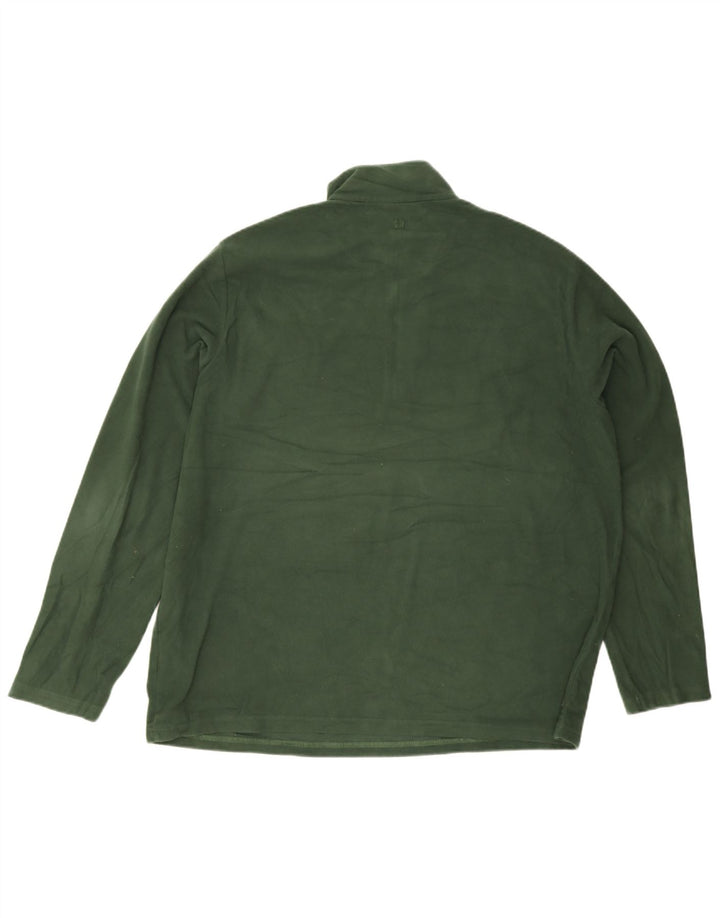 Mountain Warehouse Ανδρικό φερμουάρ Fleece Jumper 2XL Green Polyester