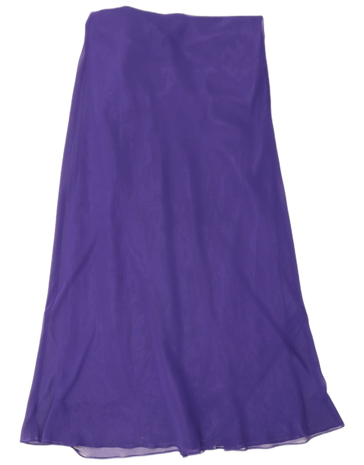 Ντεμπούτο Γυναικείο Αμάνικο Maxi Φόρεμα UK 14 Medium Purple Polyester