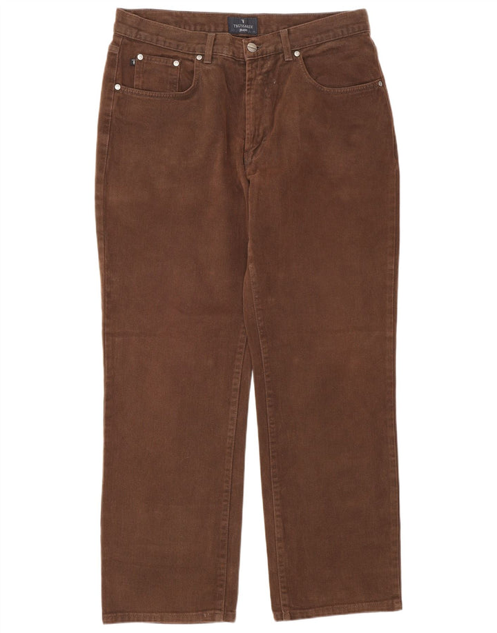 Ανδρικό τζιν Trussardi ίσιο W34 L30 Καφέ βαμβακερό