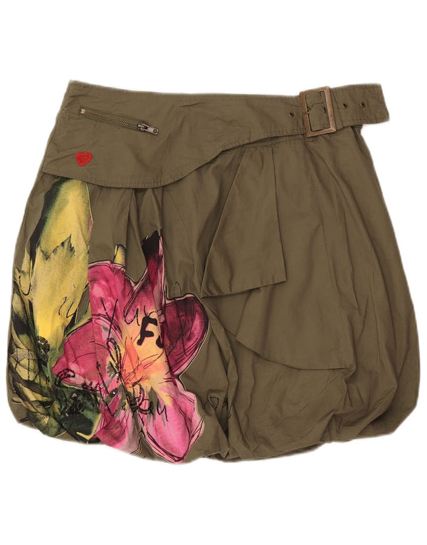 Desigual Γυναικεία Bubble Φούστα W32 Large Khaki Floral