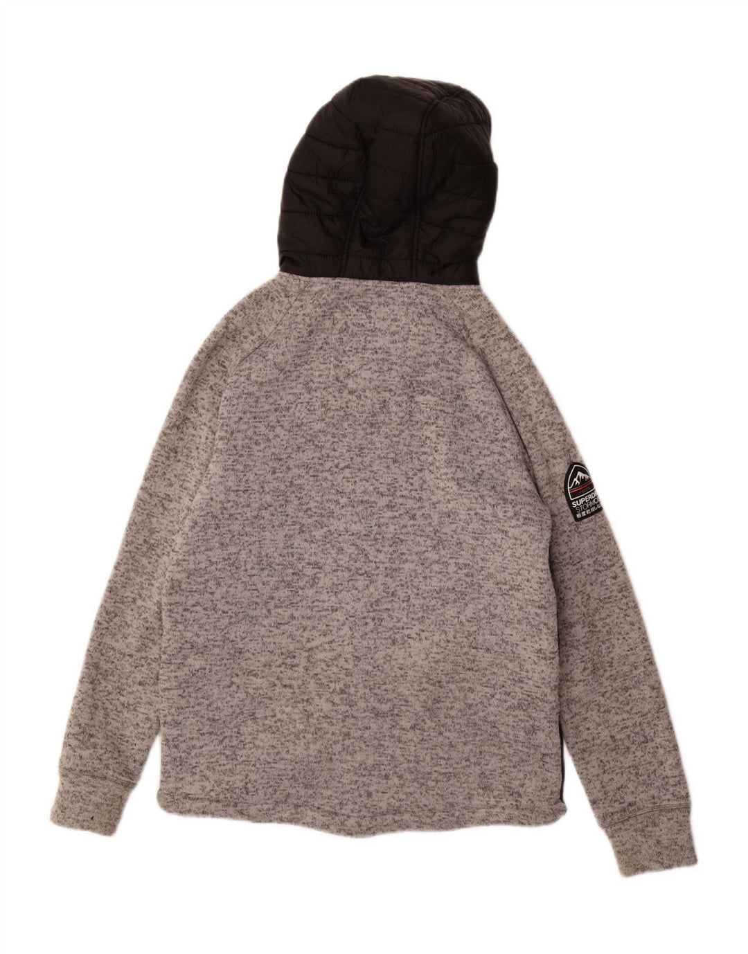 Ανδρικό μπουφάν με κουκούλα Superdry UK 38 Medium Black Polyester