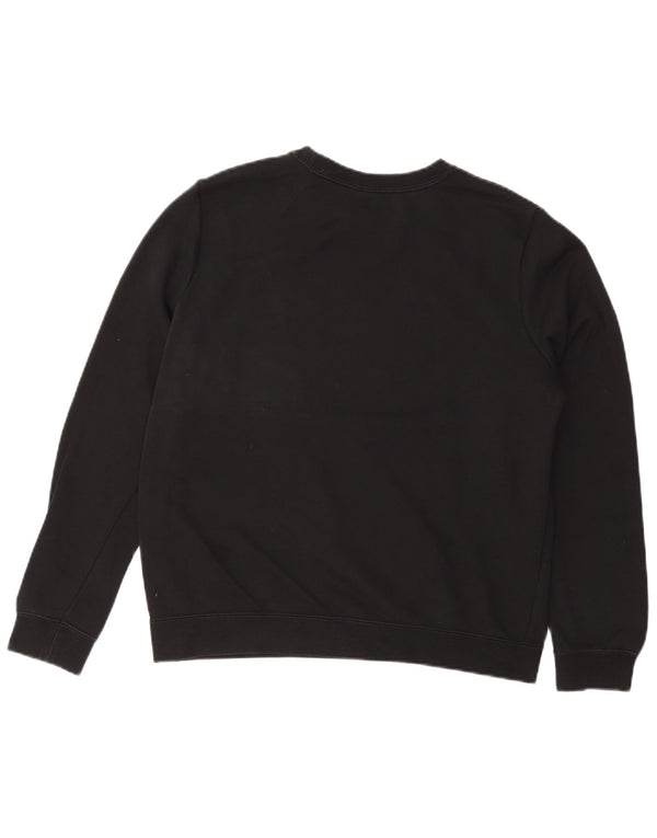 Γυναικείο γραφικό φούτερ NIKE Jumper UK 14 μεσαίο μαύρο βαμβακερό