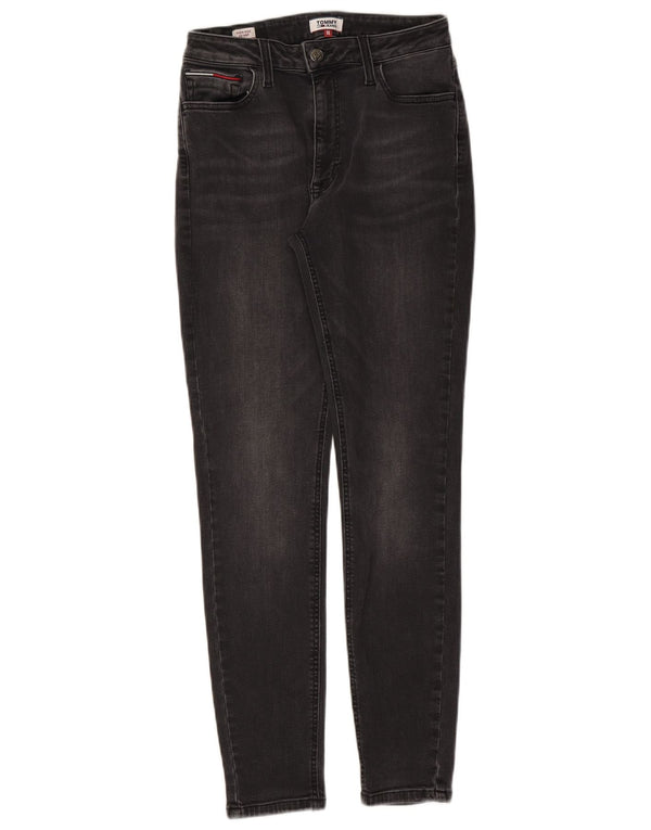 Tommy Hilfiger Γυναικεία Santana Ψηλόχρωμο Skinny Jeans W28 L30 Μαύρο βαμβακερό