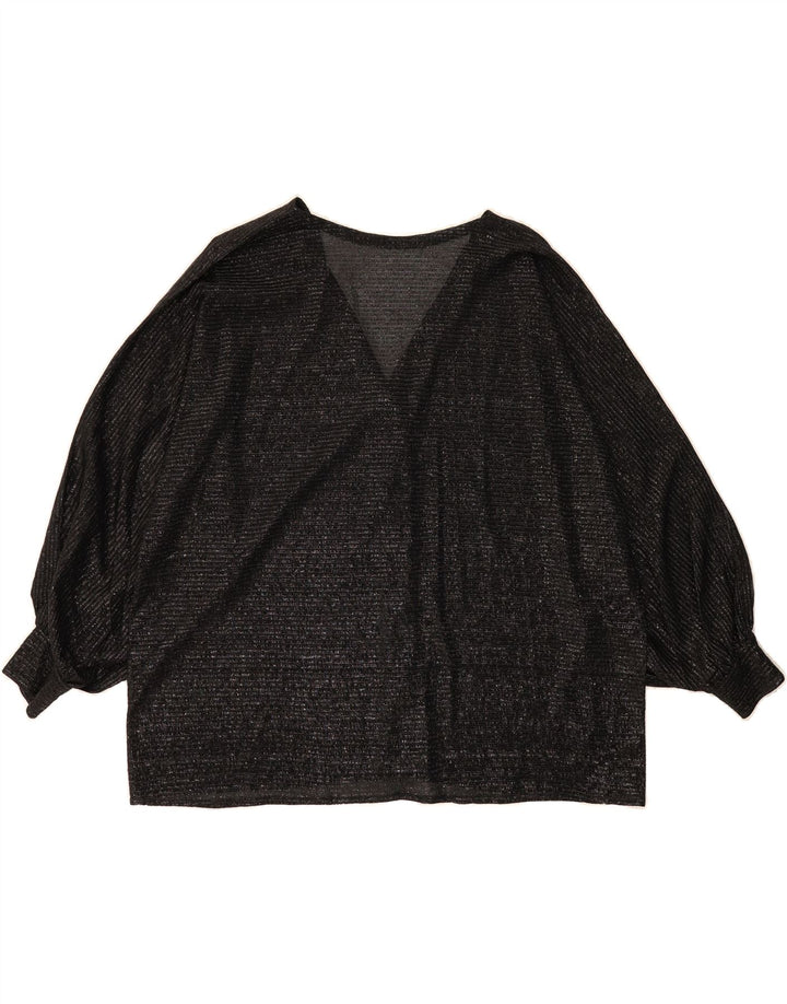 VINTAGE Womens Shirt Blouse UK 20 2XL Black Vintage Vintage and Second-Hand Vintage from Messina Hembry 