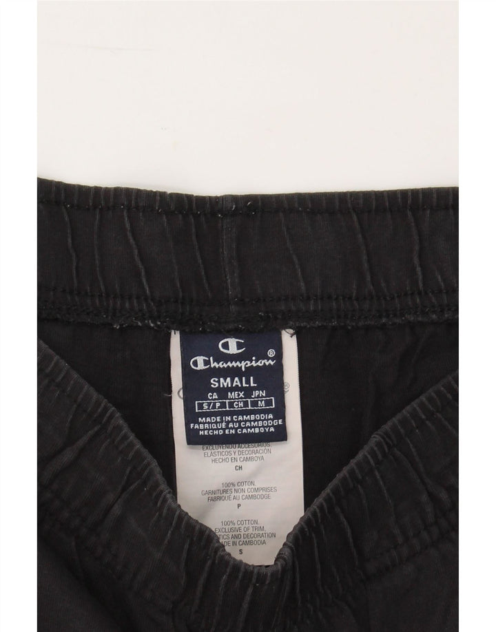 CHAMPION Mens Graphic Sport Shorts Small  Black Cotton Vintage Champion and Second-Hand Champion from Messina Hembry 
