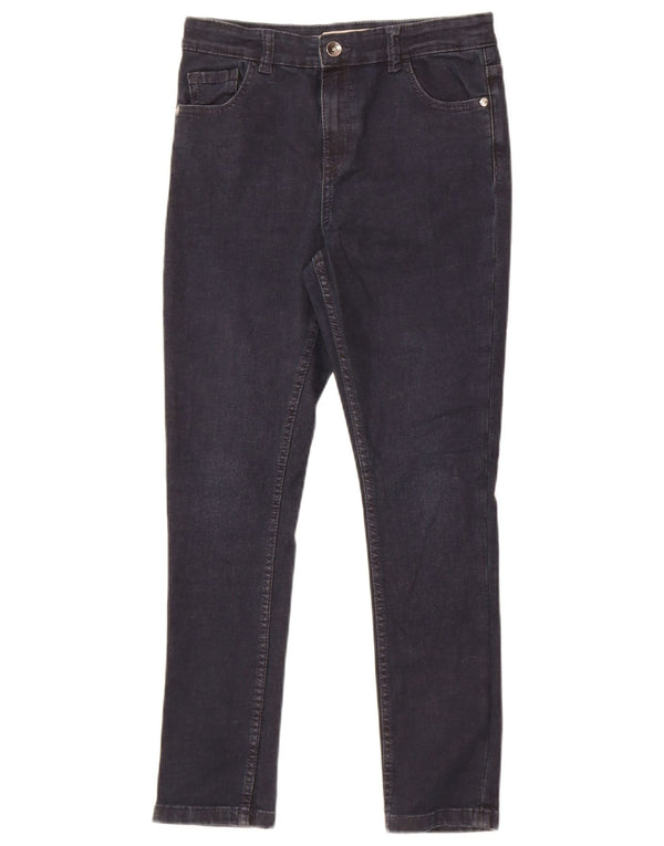 Marks & Spencer Boys Skinny Jeans 11-12 ετών W26 L26 Navy Blue Cotton