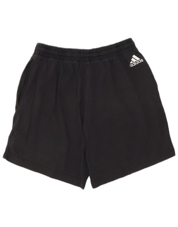 Adidas Mens Graphic Sport Shorts Medium Black Cotton