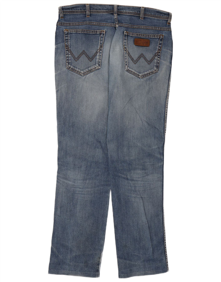 Ανδρικό τζιν Wrangler ίσιο W38 L31 Μπλε βαμβακερό