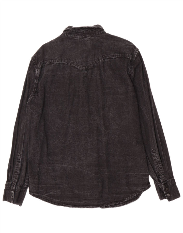 Ανδρικό πουκάμισο Levi's Standard τζιν, μεγάλο γκρι βαμβακερό