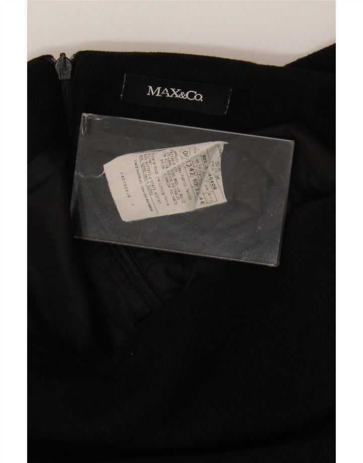 Max & Co. Γυναικεία φούστα A-Line UK 12 Medium W32 Black Wool