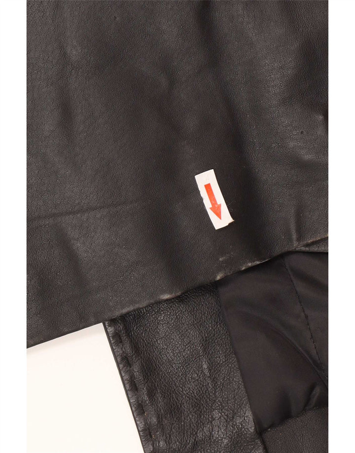 Conbipel Γυναικείο Δερμάτινο Παλτό IT 44 Medium Black Leather