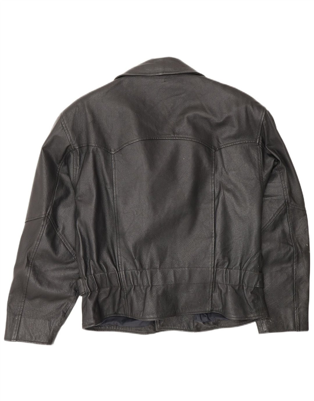 Vintage Ανδρικό Δερμάτινο Μπουφάν Biker UK 38 Medium Black Leather