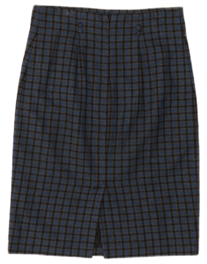 BENETTON Γυναικεία Pencil Φούστα W28 Medium Blue Check