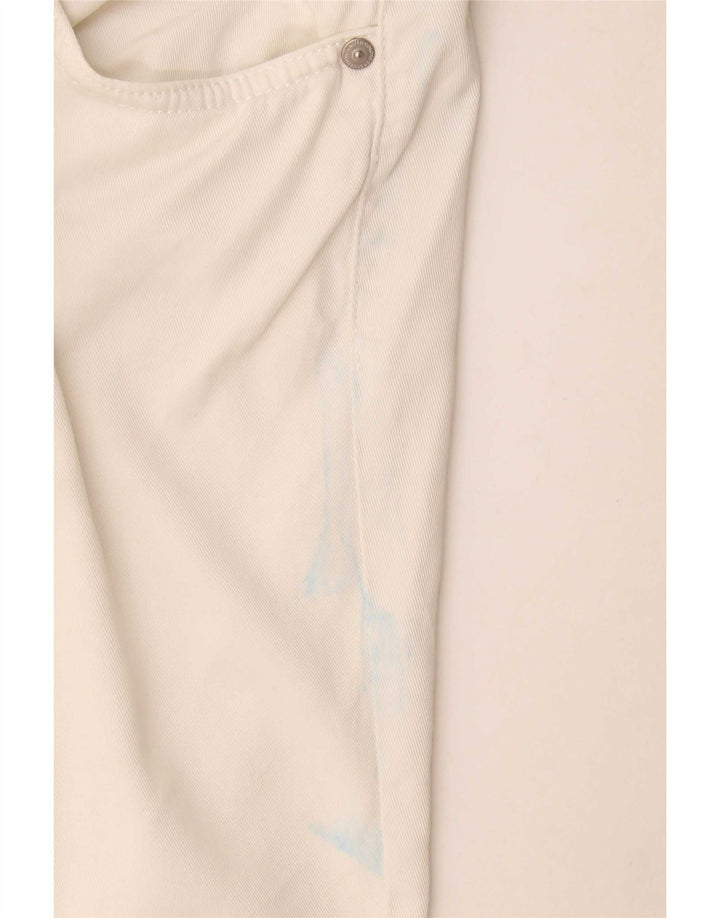 Γυναικείο Casual σορτς Benetton IT 44 Medium W34 Λευκό βαμβακερό