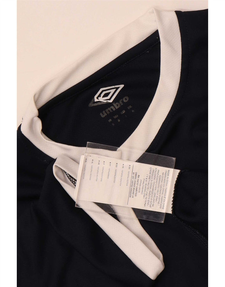Ανδρικό T-Shirt Umbro Top Small Navy Blue Colorblock Πολυεστέρας