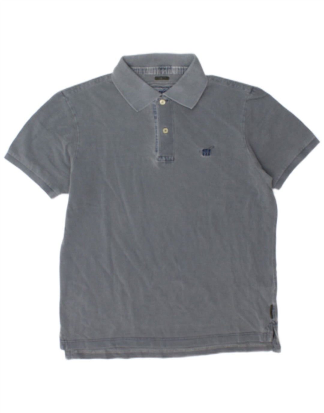Henry Cottons Ανδρικό πουκάμισο Polo Slim Fit Μεσαίο γκρι βαμβακερό