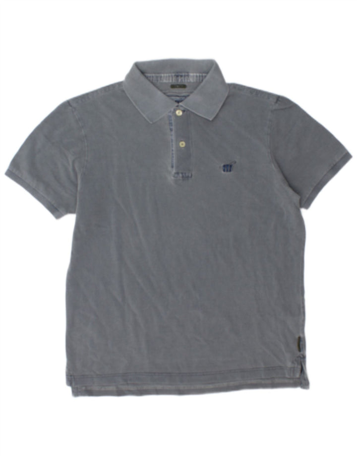 Henry Cottons Ανδρικό πουκάμισο Polo Slim Fit Μεσαίο γκρι βαμβακερό