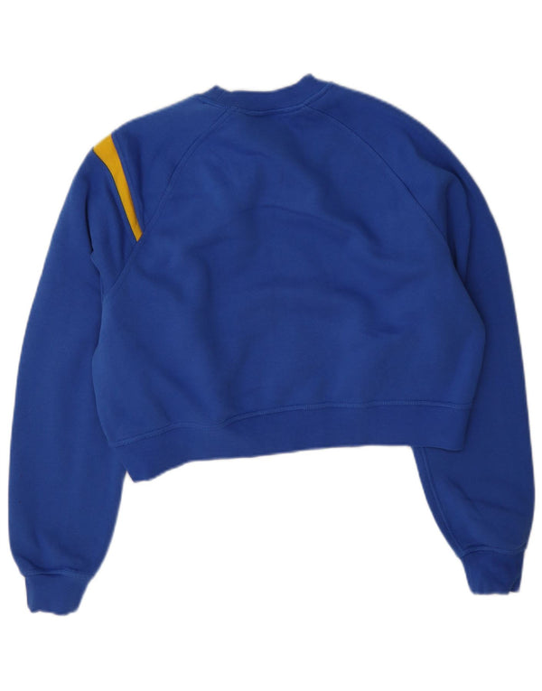 Γυναικείο φούτερ Nike Graphic Crop Jumper UK 14 Medium Blue Cotton