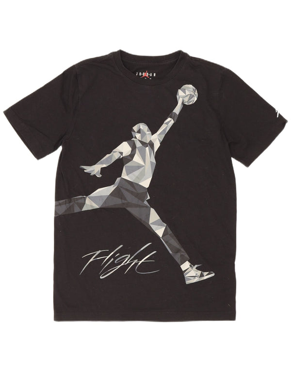 Jordan Boys Graphic T-Shirt Top 13-14 Year XL Μαύρο βαμβακερό