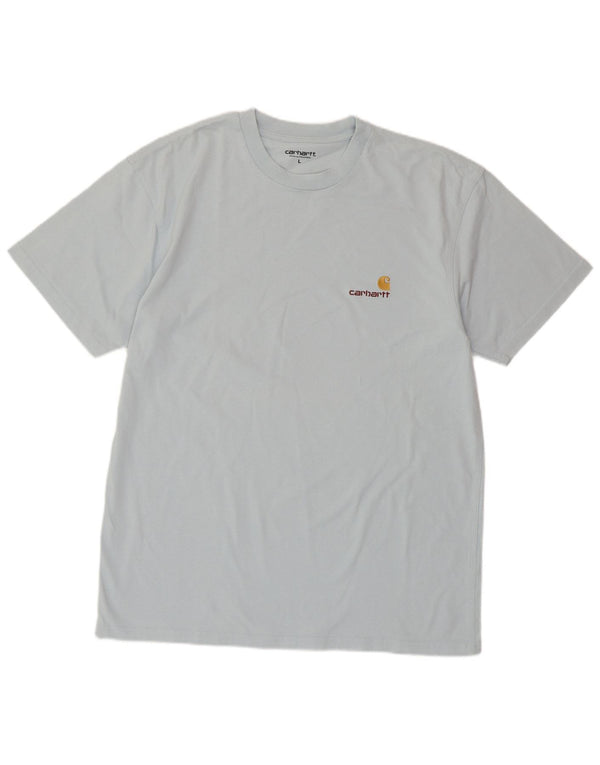 Ανδρικό T-Shirt CARHARTT Top μεγάλο μπλε βαμβακερό
