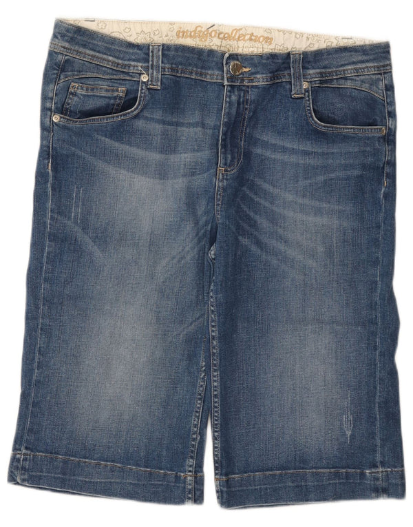 Marks & Spencer Γυναικείο τζιν βερμούδα UK 18 XL W38 Μπλε βαμβακερό