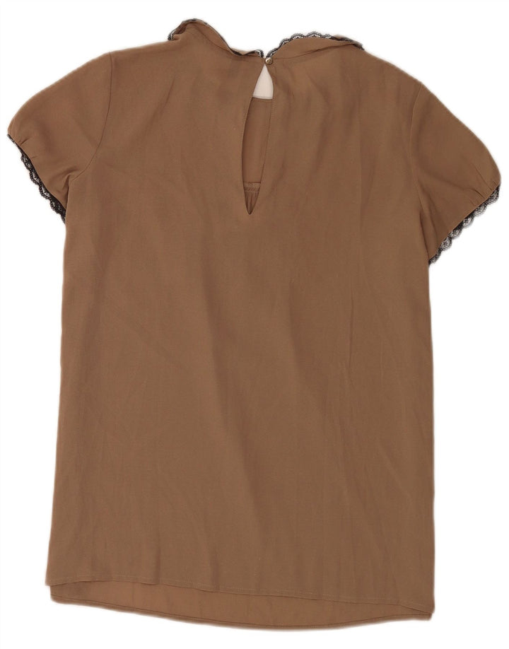 Γυναικεία μπλούζα Benetton Top UK 10 Small Beige Polyester
