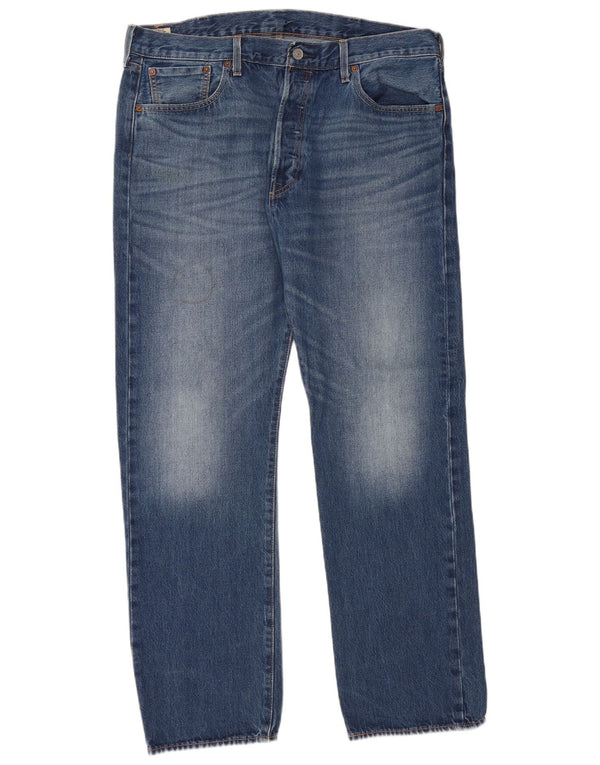 LEVI'S Ανδρικό τζιν 501 ίσιο W38 L32 Μπλε βαμβακερό